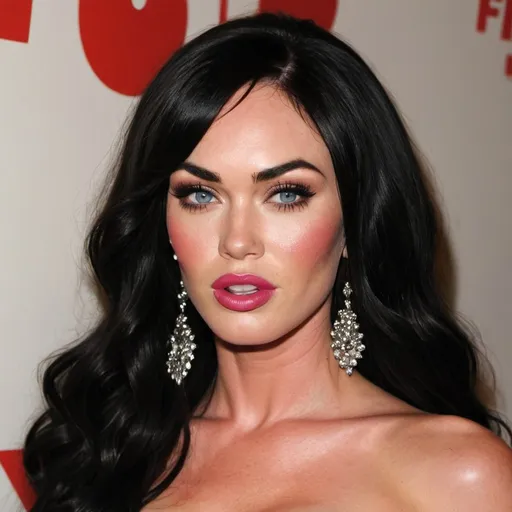 Prompt: Megan Fox as a drag queen