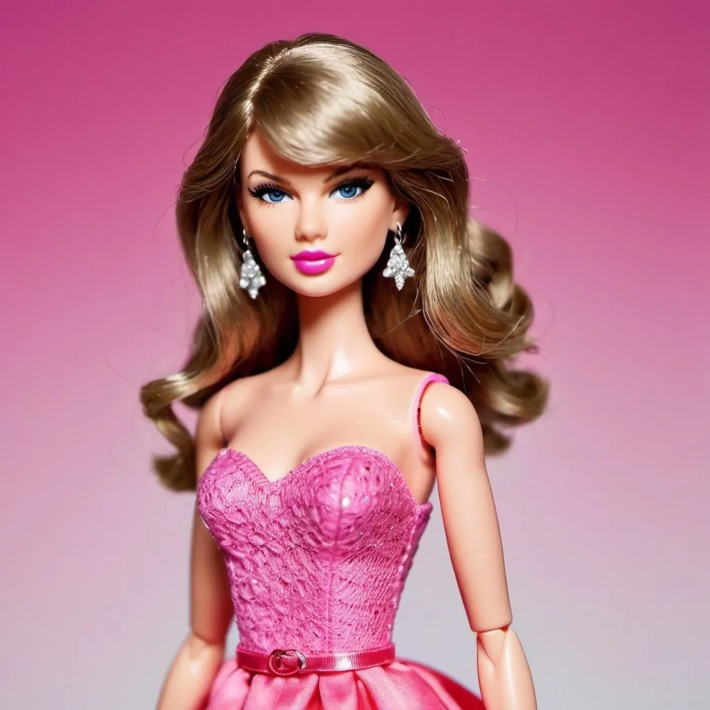 Prompt: Taylor Swift as a Barbie doll
