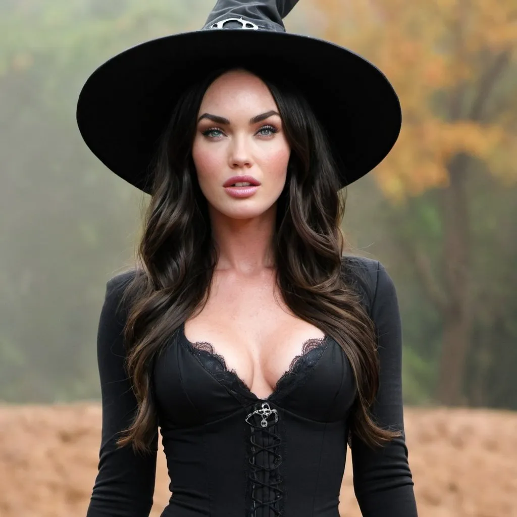 Prompt: Megan Fox as a witch
