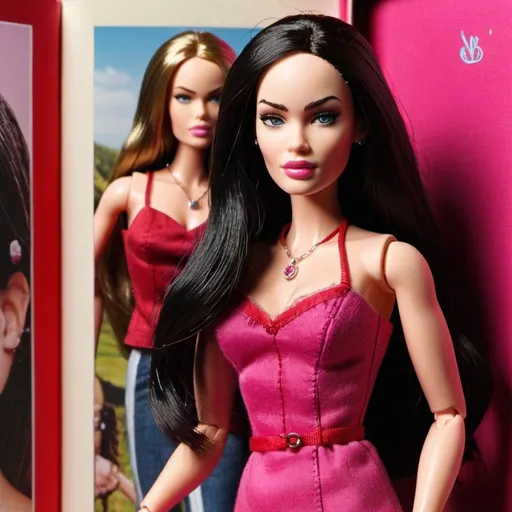 Prompt: Megan Fox in Jennifer’s Body Barbie doll