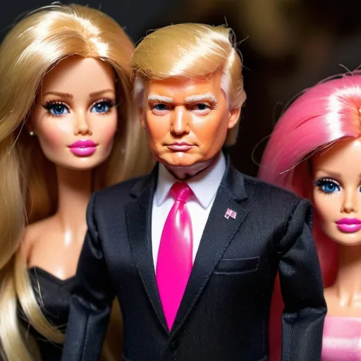 Prompt: Donald Trump as a Barbie doll.