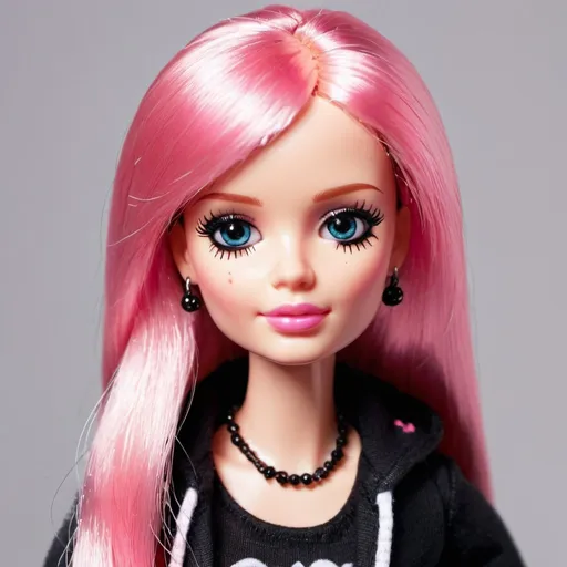 Prompt: Emo Barbie doll