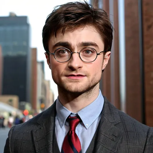 Prompt: Daniel Radcliffe as Spiderman