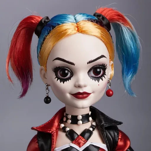 Prompt: Harley Quin doll 