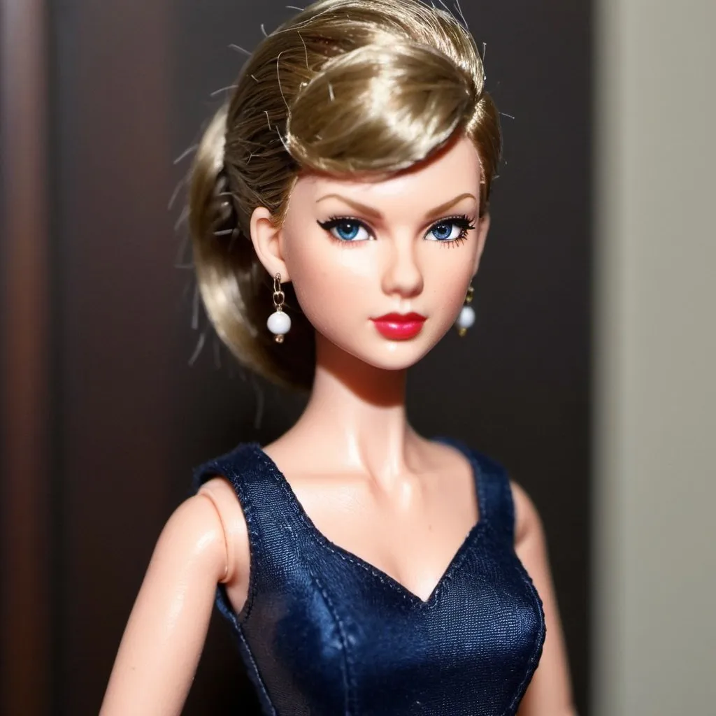 Prompt: Taylor Swift doll with a Mohawk hairstyle 