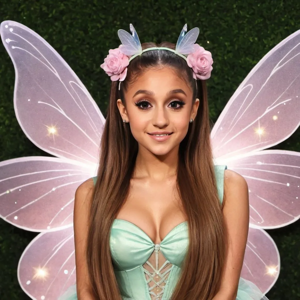 Prompt: Ariana Grande as a fairy 