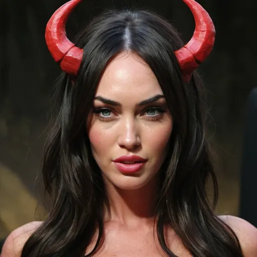 Prompt: Megan Fox as a demon