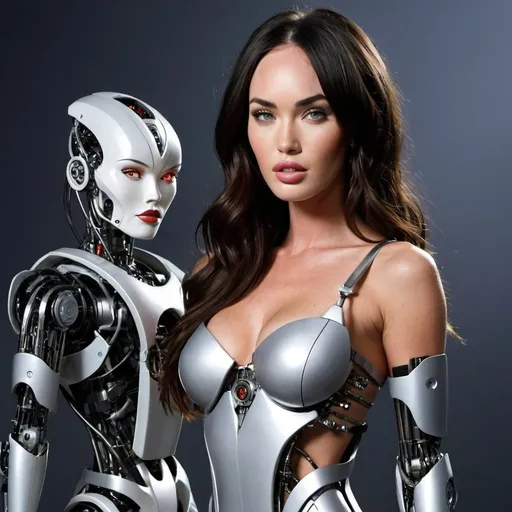Prompt: Megan Fox as a robot