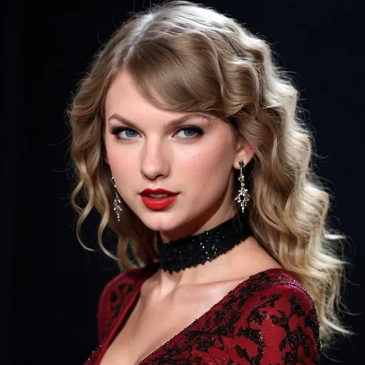 Prompt: Taylor Swift as a vampire 