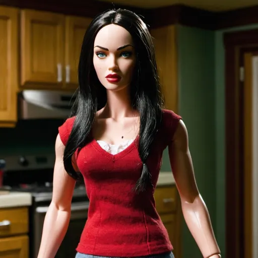 Prompt: Megan Fox in Jennifer’s Body doll
