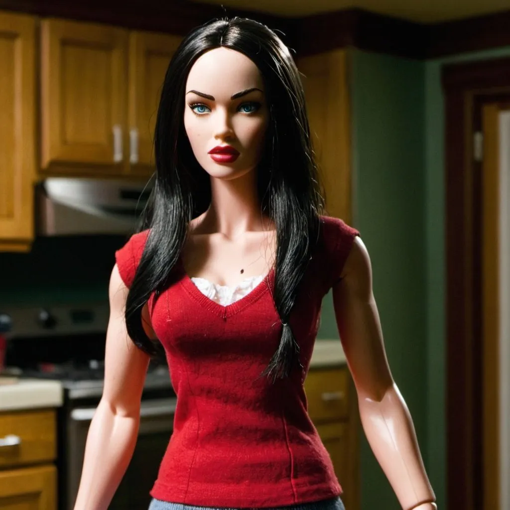 Prompt: Megan Fox in Jennifer’s Body doll