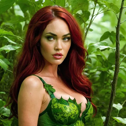 Prompt: Megan Fox as Poison Ivy