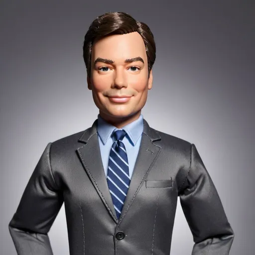 Prompt: Jimmy Fallon as a Ken doll.