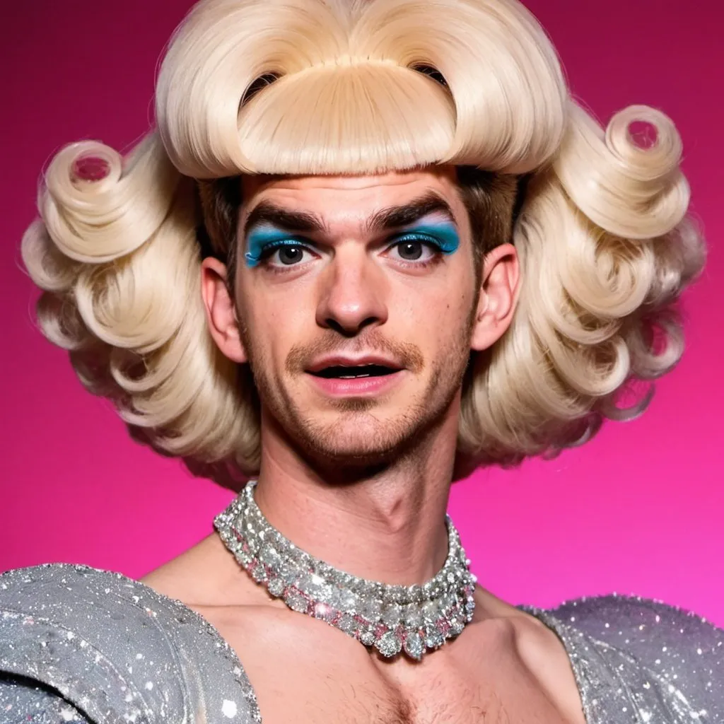 Prompt: Andrew Garfield as a drag queen