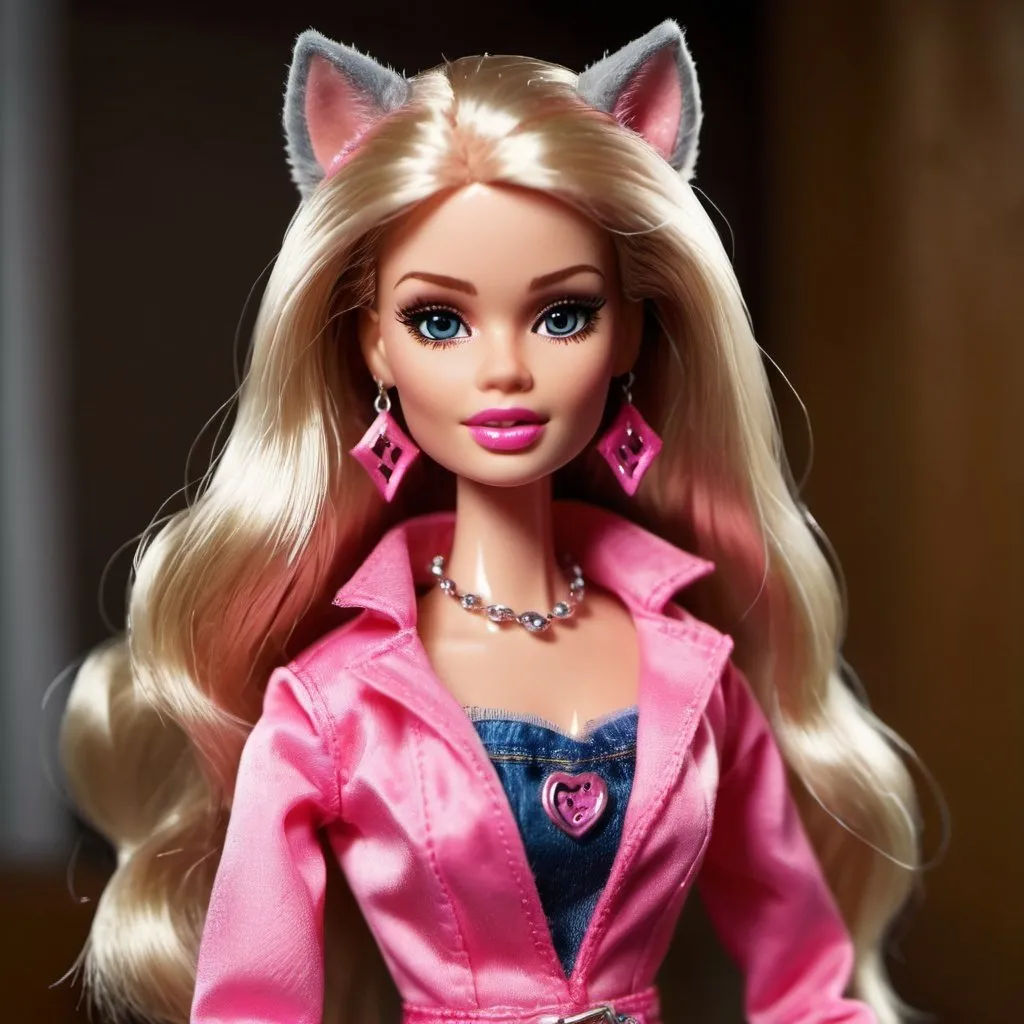 Prompt: A Barbie doll that is a werewolf 