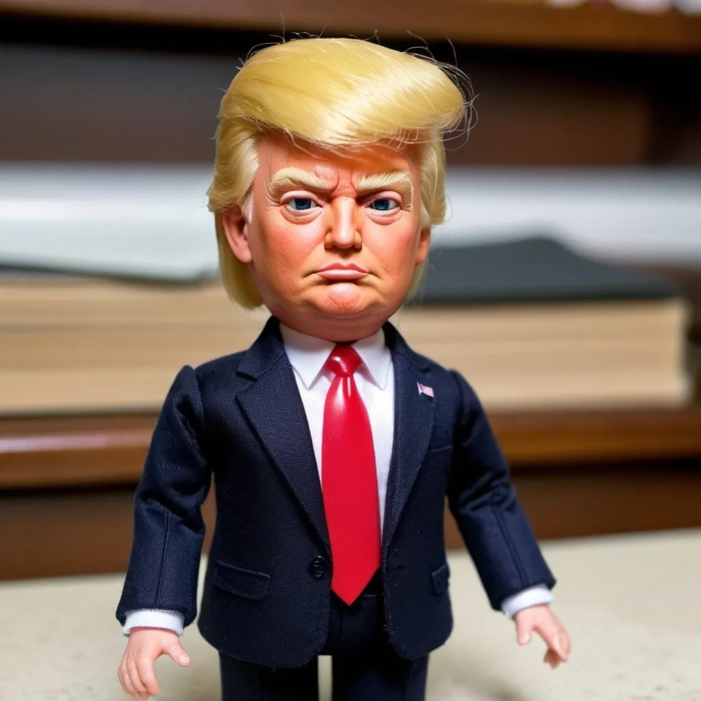 Prompt: Donald Trump as a doll.