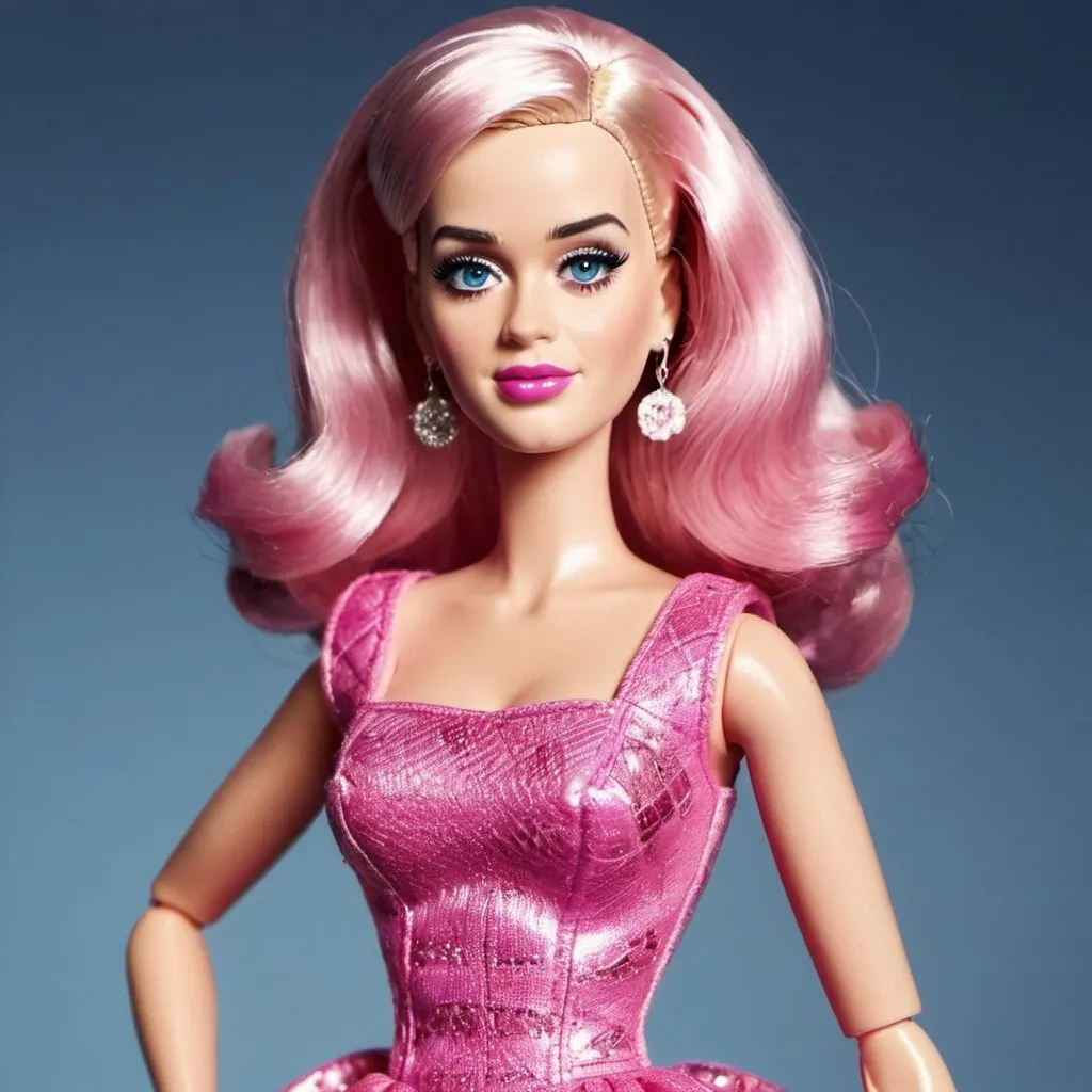 Prompt: Katy Perry as a Barbie doll