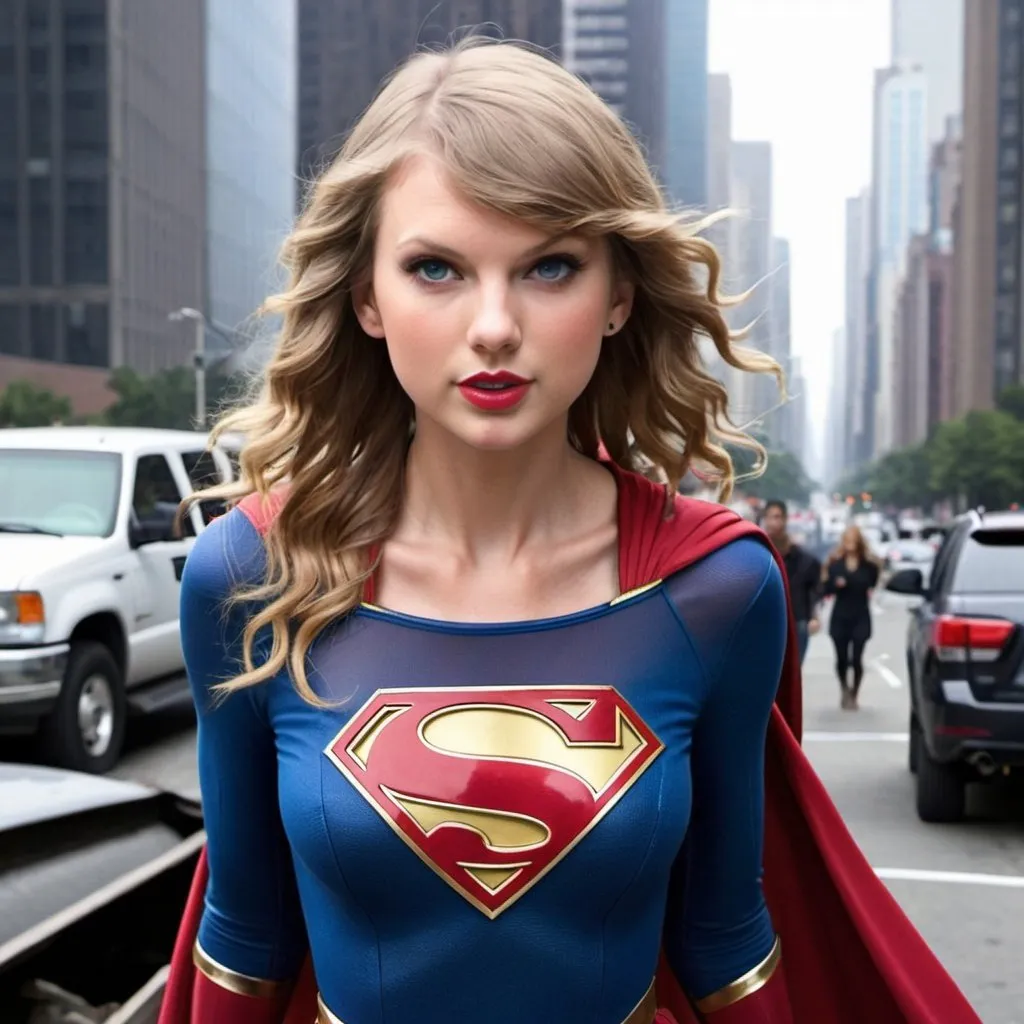 Prompt: Taylor Swift as Supergirl