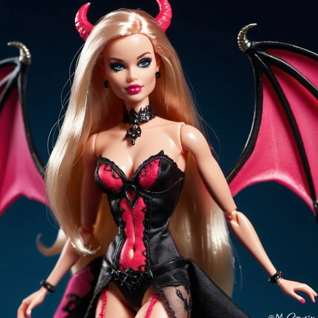 Prompt: succubus Barbie doll