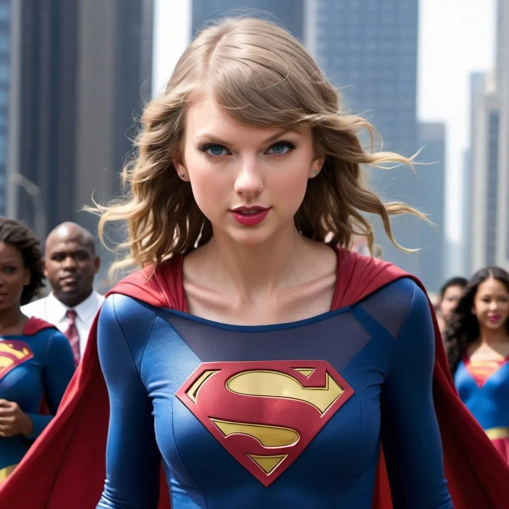 Prompt: Taylor Swift as Supergirl