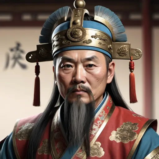 Prompt: hyper-realistic image of a an ancient chinese general