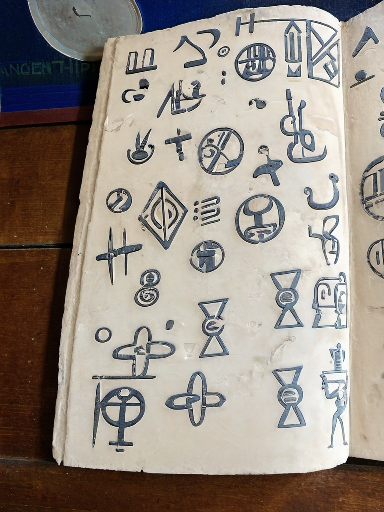 Prompt: Ancient hieroglyphs 