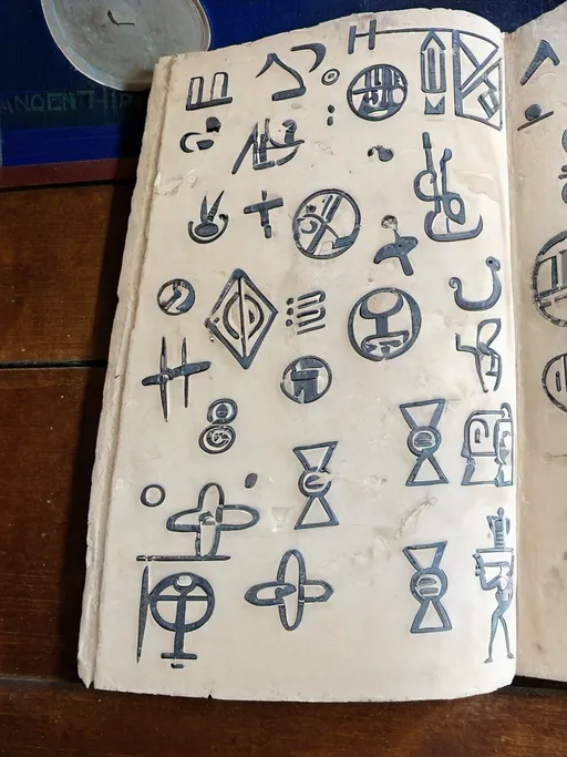 Prompt: Ancient hieroglyphs 