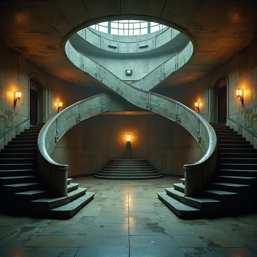 Prompt: An abandoned underground subway lobby that was originally created in the art deco style. it has a large square space that is at the bottom of a large stairway coming from the surface which has a landing like an art deco balcony where there becomes two separate rounded stair cases that comes from each side of the landing  the two staircases are curved. At the bottom of the staircases is a large two story square opening with the second level being a wide balcony that overlooks the first floor.  Make the space much larger. Zoom out to show a very large space with many unique art deco style influences in the architecture. The stairs need to be more curved and the view from a higher perspective. Add art deco influences everywhere rectory the space while keeping the art deco aesthetic and create a nightclub. The club will be a venue for electronic music add a large glass discoball. Make a darker club atmosphere and use a lot of audio and video components. Add laser lighting. Make this a dance club for techno music. Add a bar in the art deco style, large music speakers hanging from the ceiling. Add a large DJ booth that is on a raised podium.  Make the scene darker but add night life stage lighting.add a dance floor with many people dancing facing the DJ booth and led video screens. Add large music speakers and a dj. Darken the natural lighting and replace it with colored laser lighting effects. Many colorful lights coming from the disco ball. Repurpose this space to become a dance club. Have many different colors of laser lights reflecting from the disconall. Make the space extremely dim lit with the only light coming from the disco ball 