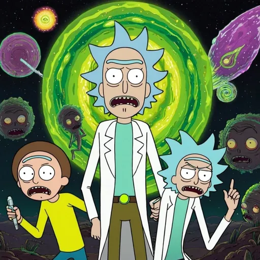 Prompt: Rick and Morty 