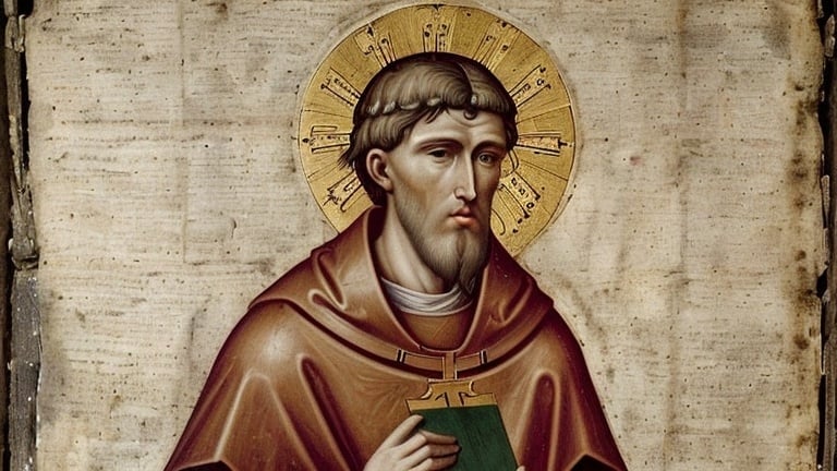 Prompt: A portrait of the Catholic Saint, Saint William of Montevergine OSB (1085 – 25 June 1142). Also known as William the Abbot, he was a Catholic hermit and the founder of the Congregation of Monte Vergine.