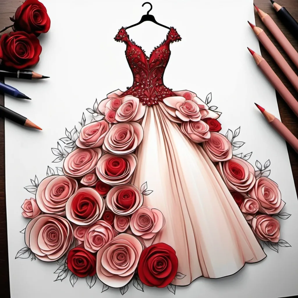 Ball gown dress drawing best sale