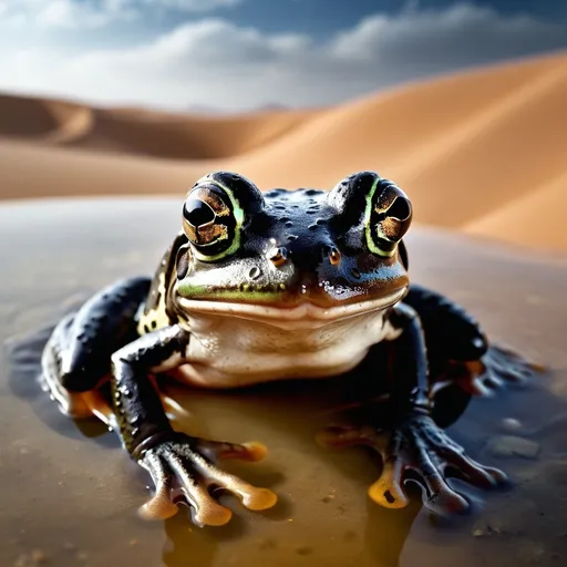 Prompt: black frog in a small pool. Sahara desert. dry. far away lighting storm.



splash art, hyper detailed, ultra realistic, highly detailed, surreal heavy mist, AI defined exquisitely beautiful, totally ultra realistic young adult Korean, gorgeously detailed facial features, sumptuous cleavage, perfect body proportions, ultra pale, ultra glamorous, perfect shading, impeccable contrast, HDR, UHD, high res, 64k