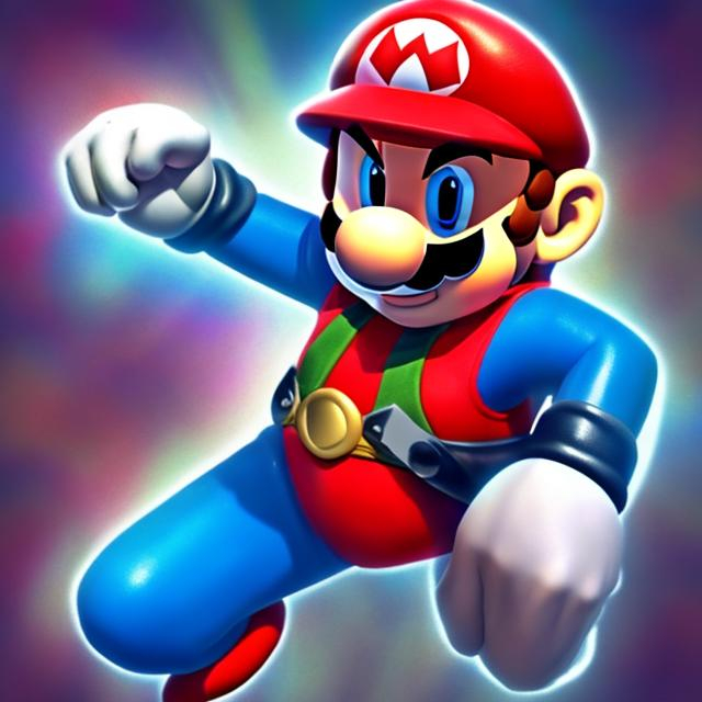 Prompt: POWER RANGERS MARIO