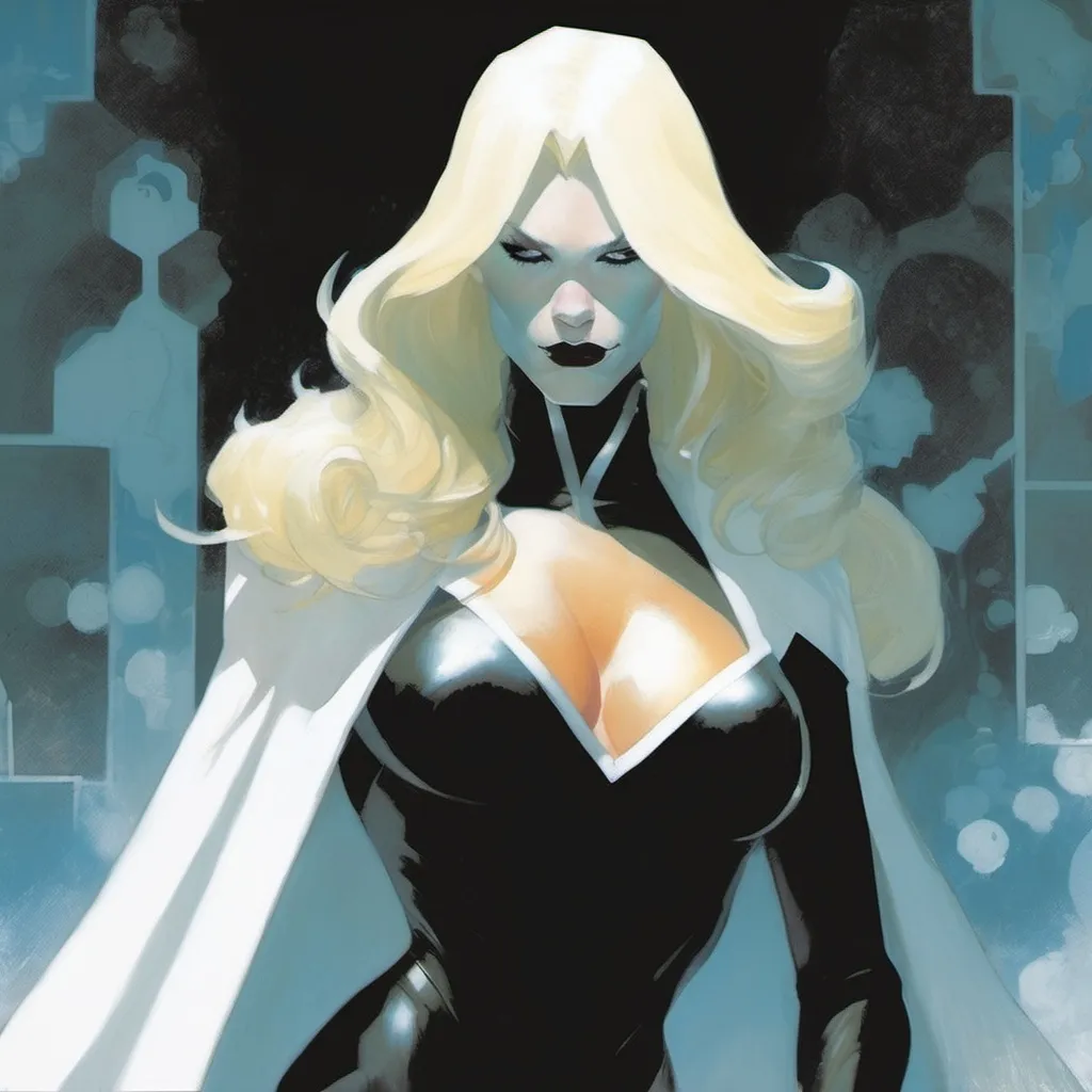 Prompt: esad ribic art, black kign emma frost