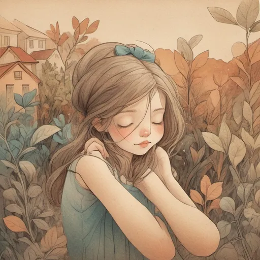 Prompt: (hand-drawn style), soft pencil textures, smooth sketch lines, gentle shading, artistic imperfections, vibrant yet muted colors, warm ambiance, inviting feel, cozy tones, intricate details, organic shapes, nostalgic atmosphere, showcasing the essence of the original image while adding a touch of artistic interpretation, ultra-detailed appearance, evoking emotions through art, reminiscent of classic illustrations.