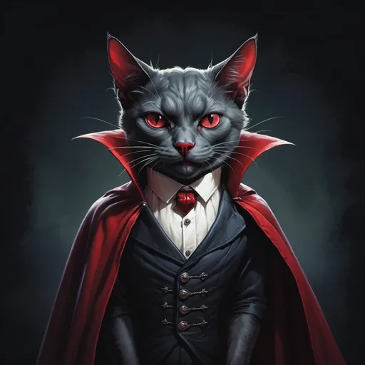 Prompt: A dracula cat Variant 