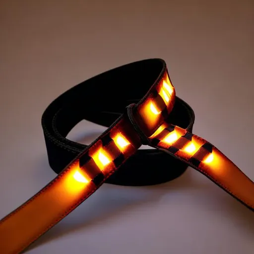 Prompt: A belt with a sos light