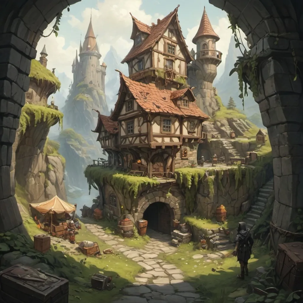 Prompt: swag loot land




