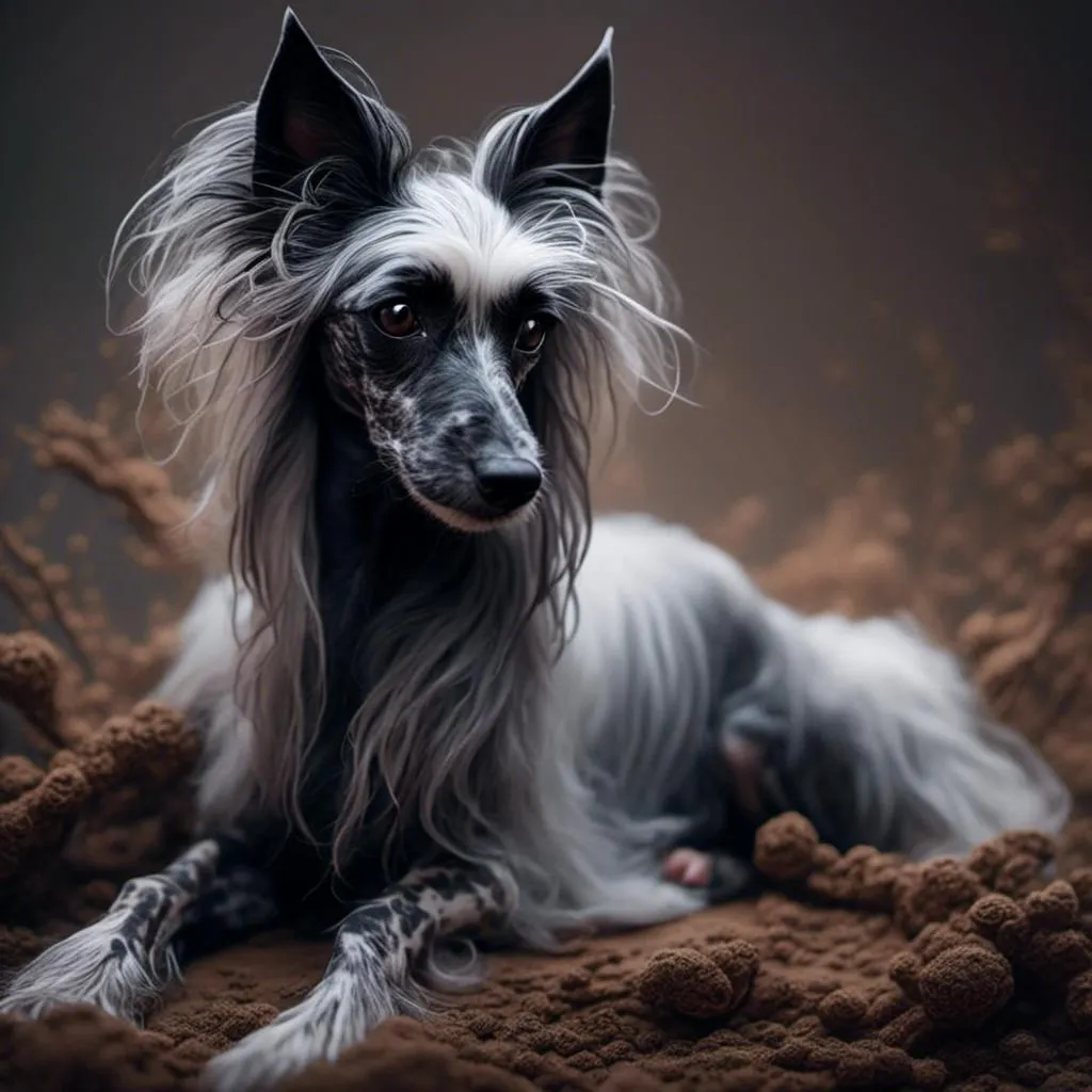 Blue chinese shops crested dog