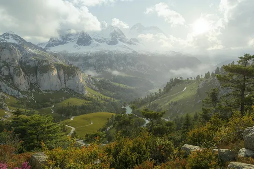 Prompt: Photorealistic landscape 