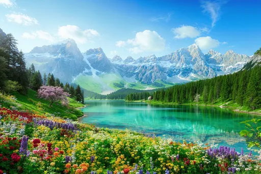 Prompt: Beautiful Photorealistic landscape 