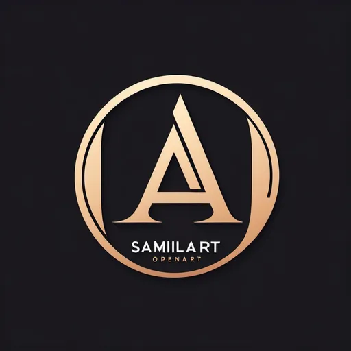 Prompt: Create logo samiliar openart with model 'SA' modern simple 