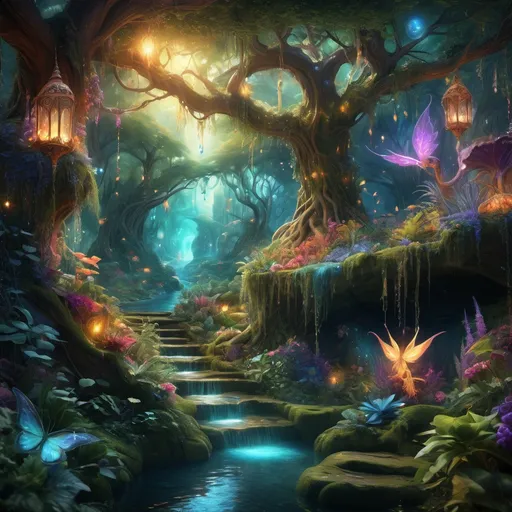 Prompt: (Gyatt concept), captivating fantasy setting, vibrant colors, enchanting atmosphere, flowing ethereal energies, mystical creatures, intricate details, high depth, ultra-detailed, magical ambiance, lush foliage, sparkling lights, whimsical elements, expansive landscapes, enchanting tapestry of nature, balanced composition, impressive visual storytelling.