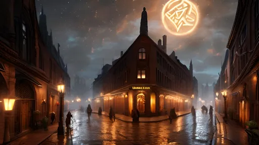 Prompt: a street backdrop made of brick, candles, buildings with highly ornate and detailed medieval architecture, Dungeons and Dragons, Wizards of the coast, long shot, volumetric lighting, trending on artstation, beautiful, narrow, realistic