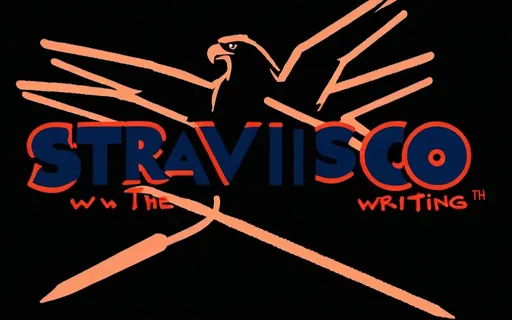 Prompt: STRAVISCO writing combined with the eagle