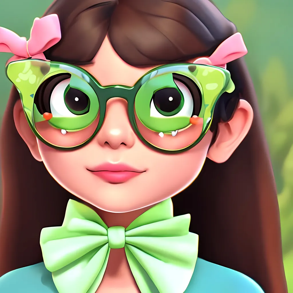 Prompt: Frog 
glasses
Girl
Bow
Classy
Fresh
Cartoon
