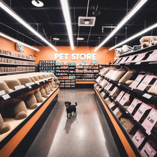 Prompt: pet store with pet products