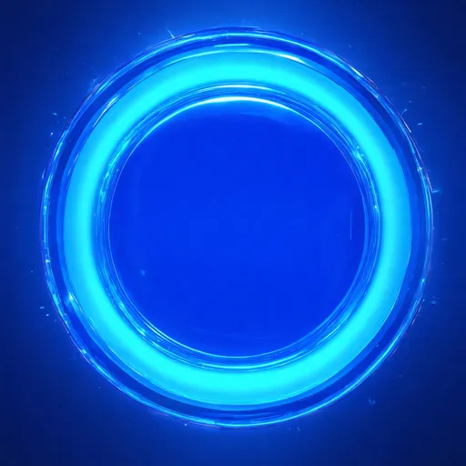 Prompt: a blue disc
