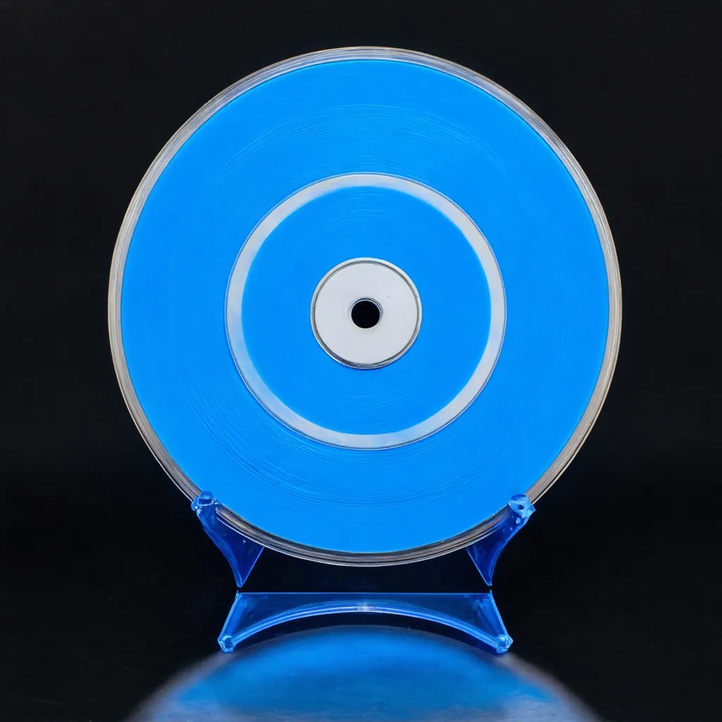 Prompt: a blue disc