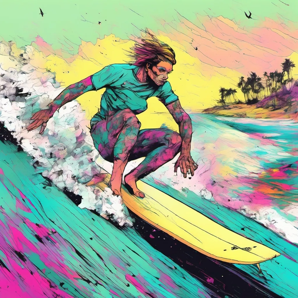 Prompt: Amazing surfer
